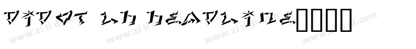 Didot LH Headline字体转换